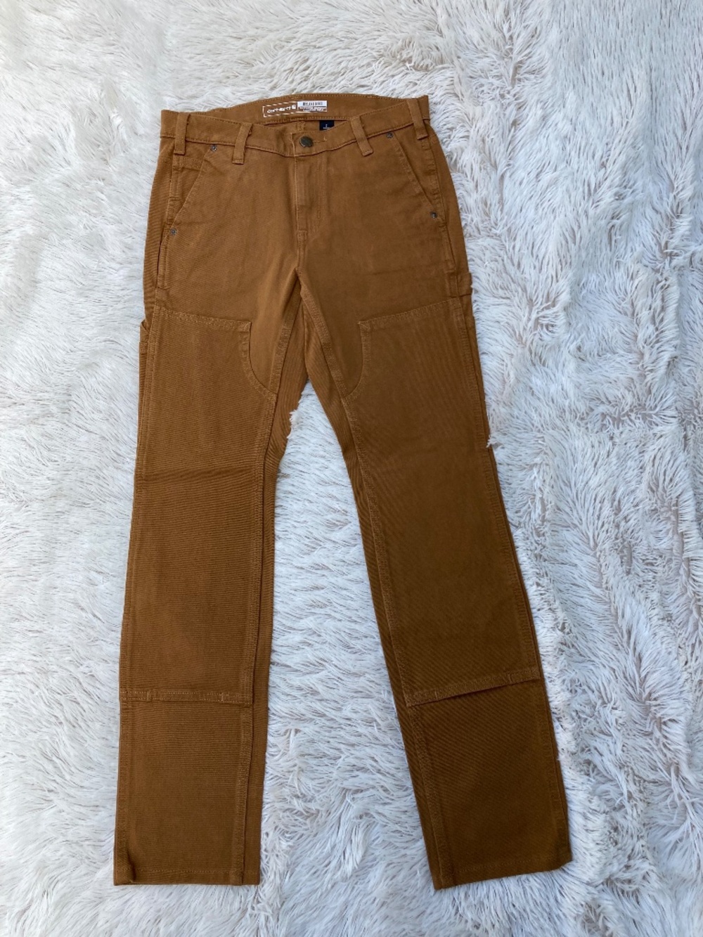 NWT Carhartt Rugged FlexTwill Double Front Work Pant Womens Size 2 Regular